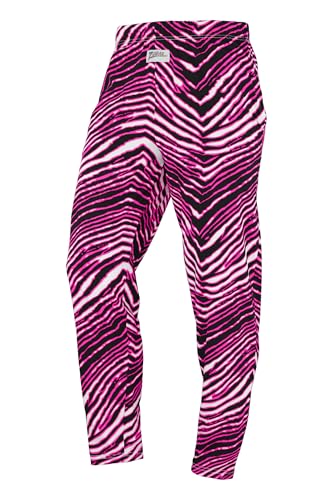 Zubaz Men's Z88 Original Pants - Black/Fluorescent Pink, Large