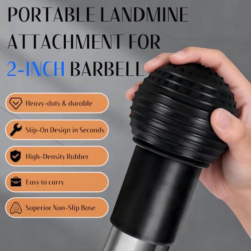 Barbell Landmine Attachment - 360° Rotation, Anti-Slip Base, Portable Design