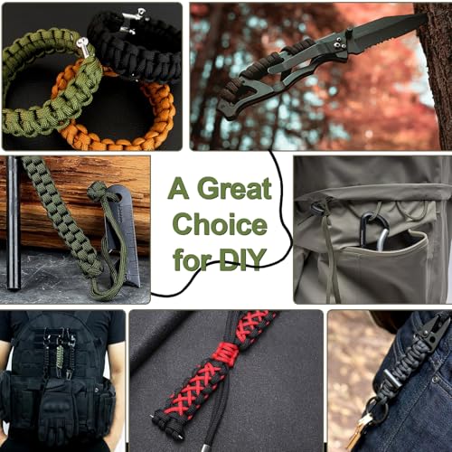550lb Paracord Rope - 4mm, 100FT, Army Green