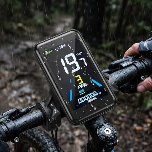 Electric Bike LCD Speedometer - 3.5 Inch Display with Walk Assist