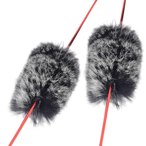 Bowstring Silencer - Black with White Otter Hide Dampener