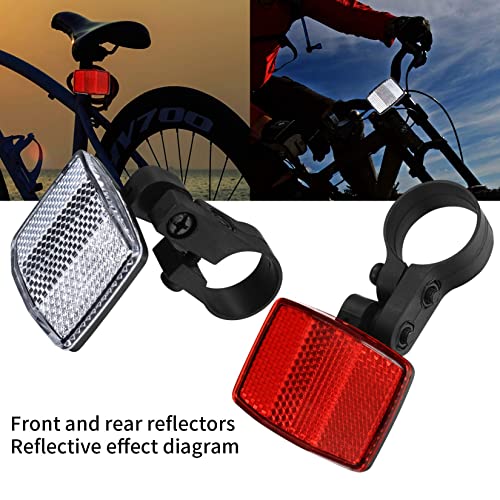 Bicycle Reflector Kit - Front & Rear Spoke Reflectors, 8 Pcs