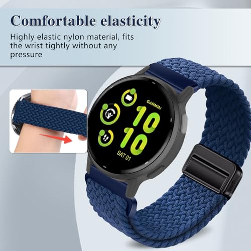 20mm Nylon Band for Garmin Forerunner - Atlantic Blue