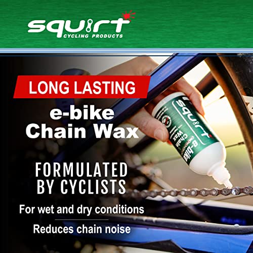 Squirt E-Bike Chain Wax 500ml - Biodegradable Lubricant for Wet & Dry Conditions - Reduces Noise & Friction