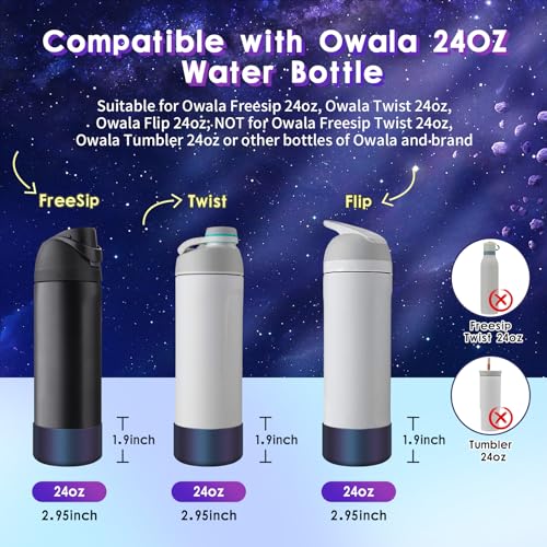 Chameleon Silicone Boot for Owala Water Bottles - Blue Purple, 24oz