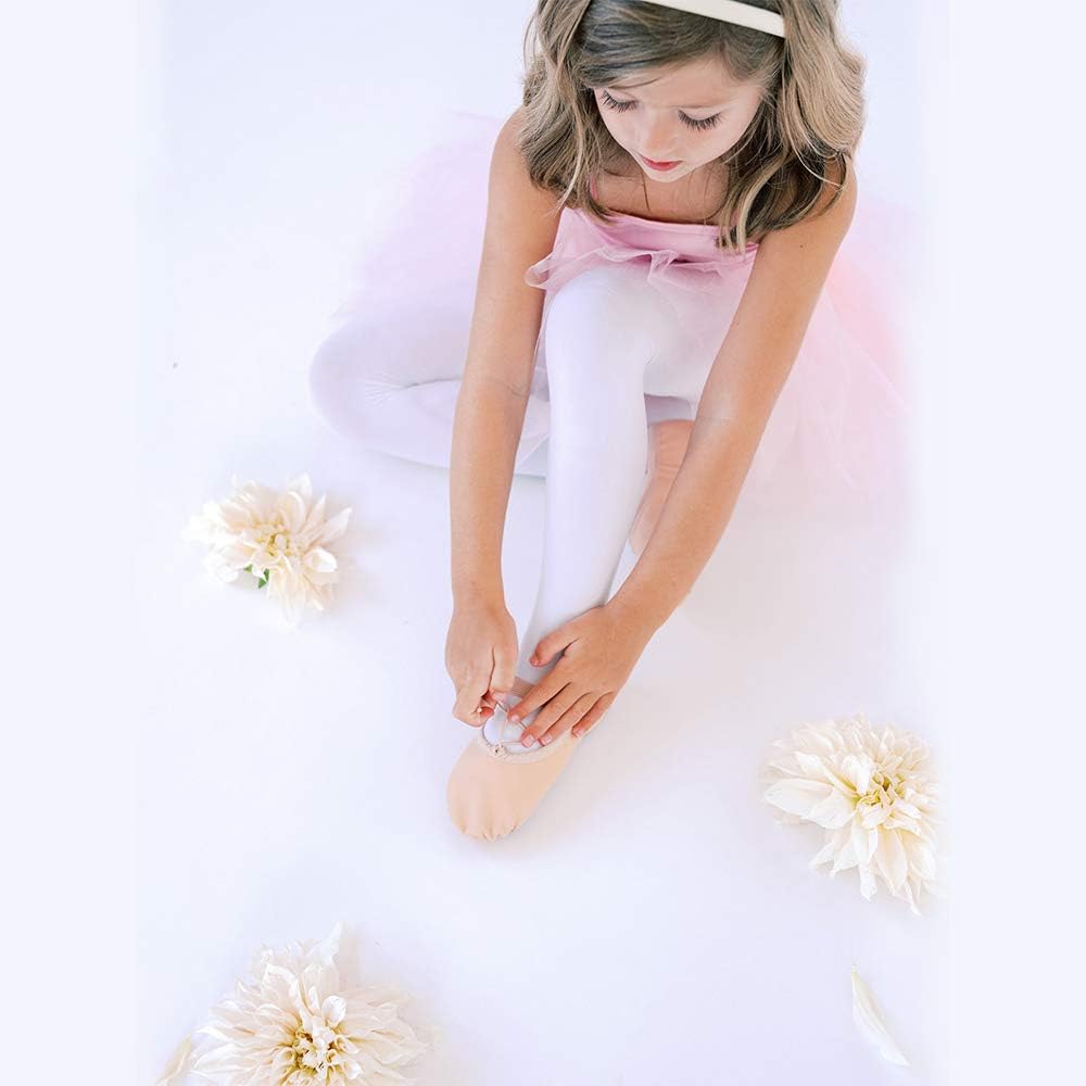 Stelle Ballet Shoes - Soft Leather Toddler & Kids Ballet Slippers | Perfect for Dance Classes
