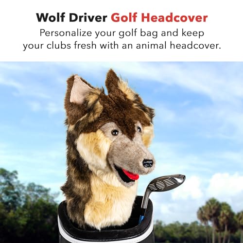 Daphne's Headcovers Wolf Driver Cover - Premium Golf Club Protection for Men & Women