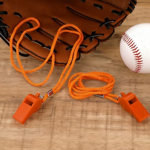 Emergency Whistle with Lanyard - 2 Pack, Loud & Clear