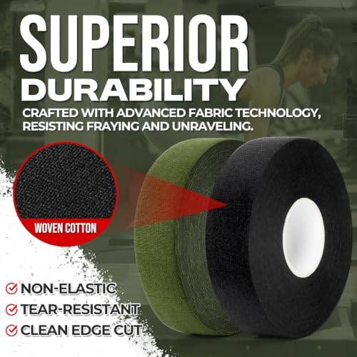 Non-Slip Tactical Gun Grip Tape - 1 in x 27.34 Yards - Black