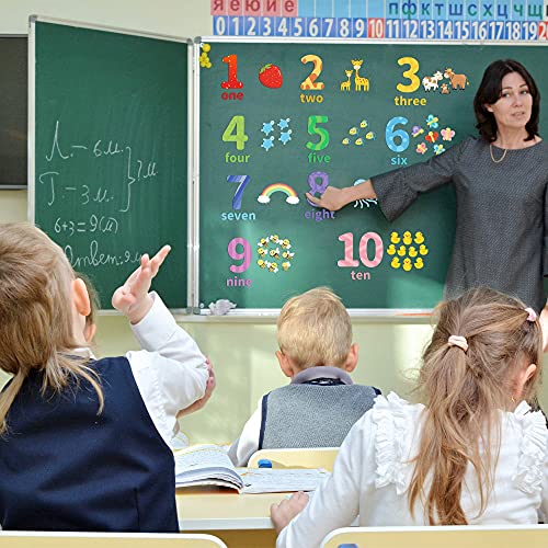 Educational Number Wall Decals for Kids - Animal Themes 1-10