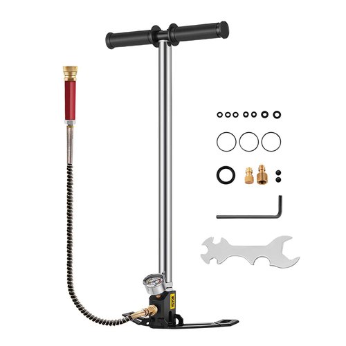 BestEquip Airgun PCP Pump 4500PSI High Pressure Hand Pump 3 Stage Pump Chamber PCP Air Pump