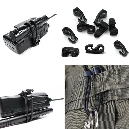 25 Pack Tactical Gear Clip Buckle Lock for Strap Management