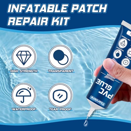 Air Mattress Repair Kit - Waterproof Vinyl Adhesive for Inflatables