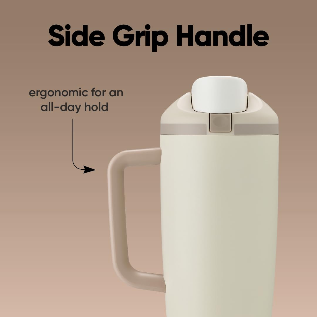 Owala FreeSip Tumbler - Stainless Steel - 40-oz. - Tan (Lightly Toasted) (Pack of 6)