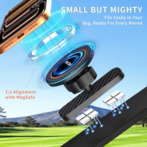 Magnetic Golf Cart Phone Holder with 360° Rotation - Universal Fit