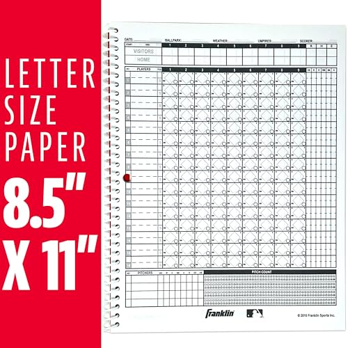 Baseball & Softball Scorebook - 25 Game Lineup & Stat Tracker