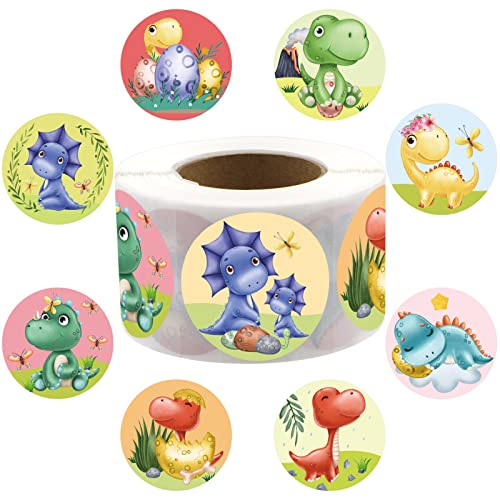 500-Piece Baby Dinosaur Sticker Set - Cute Decorative Labels for Kids