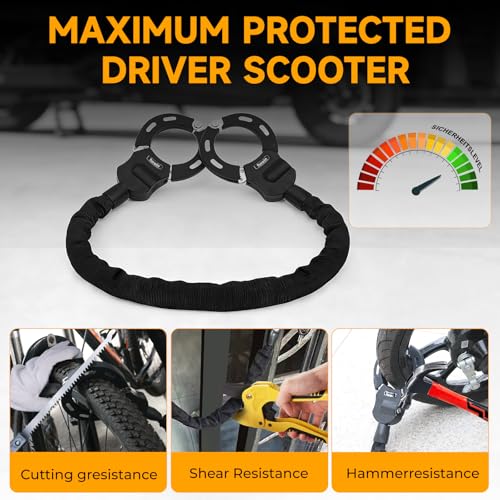 Scooter Lock,Scooter Locks Anti Theft with Bag