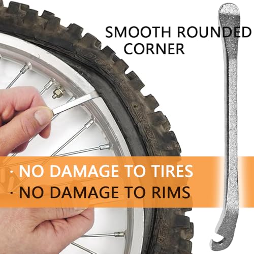 Stainless Steel Bike Tire Levers - Heavy Duty Bicycle Tire Repair Tool - 2