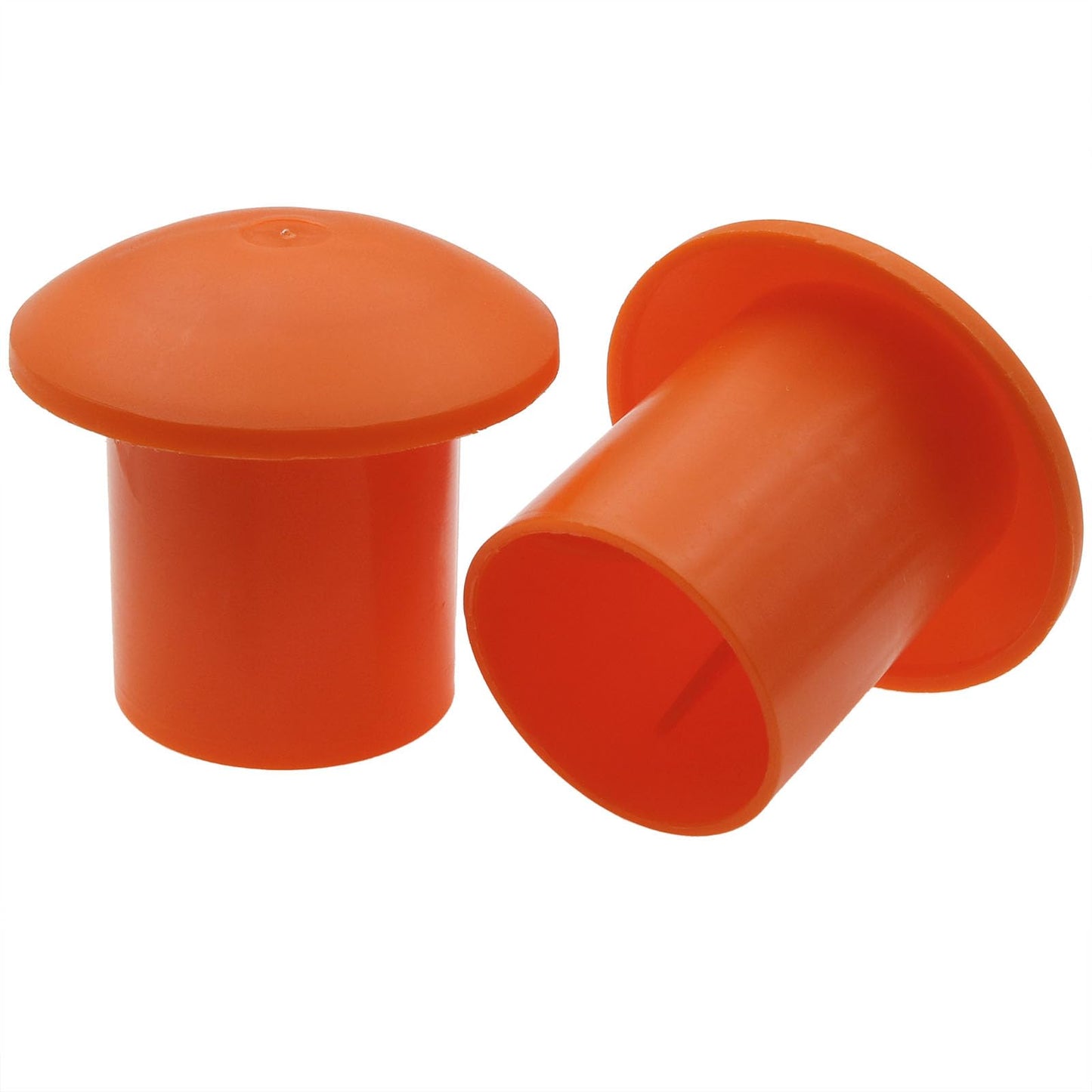 safycaby 14 PCS Plastic Reinforced Survey Rebar Cap Orange Rebar Safety Caps Mushroom Survey Rebar Cap for Diameter 10-25MM Rebar Orange