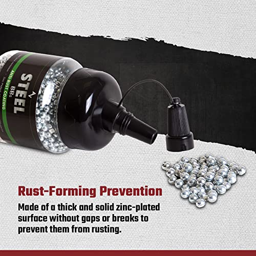Zinc-Plated Steel BBs, 177 Cal, 5.1 Grains, 2500 Count