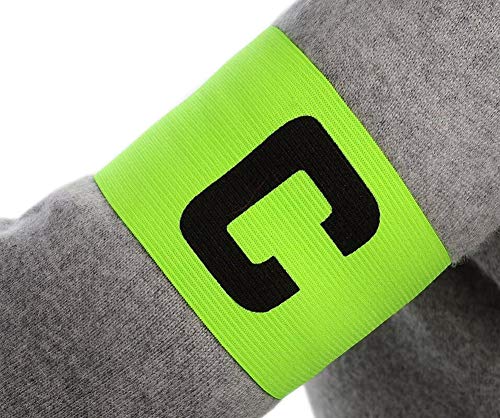 6 Pieces Elastic Soccer Captain Armband Adjustable Football