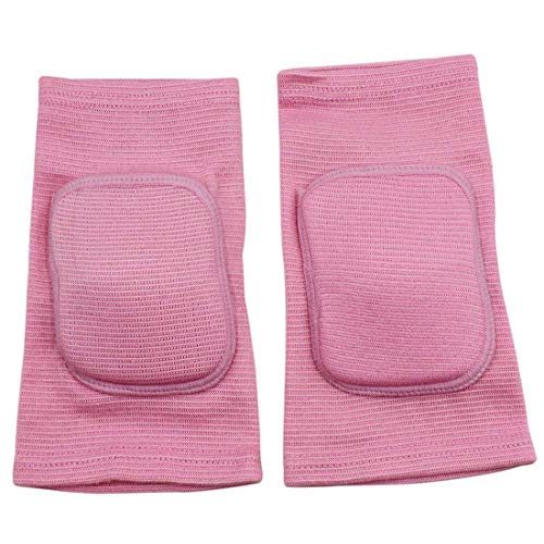 MINILUJIA Kids Pink Breathable Knee Pads XS for Ages 3-5 Sports Support