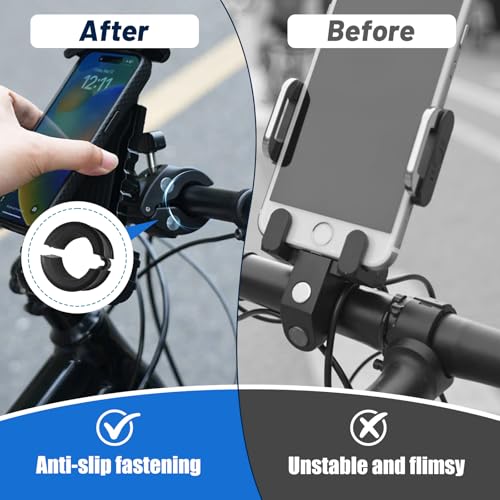 Bicycle Handlebar Spacers - 12 Pcs Anti-Vibration Rubber Gaskets