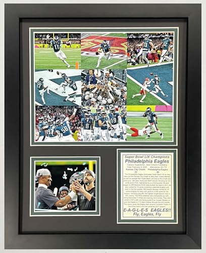 Philadelphia Eagles Super Bowl LIX Framed Photo Collage - 12"x15" Mosaic