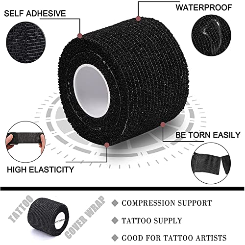 Cohesive Bandage Wrap - Self-Adherent Grip Tape 4 Pack, 2" x 5 Yards