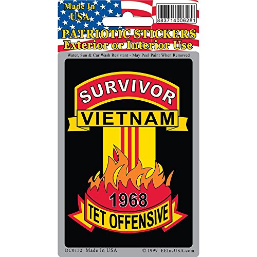 Survivor Vietnam Tet Offensive 1968 Sticker - 2.75" x 4"