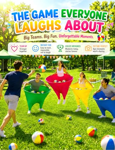 IJEUH 4-Pack Granny Pants Yard Game Set - Outdoor Lawn Toss with 4 Bright Colors