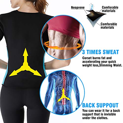 Sauna Body Shaper Sweat Suit - Neoprene Vest - Black XX-Large