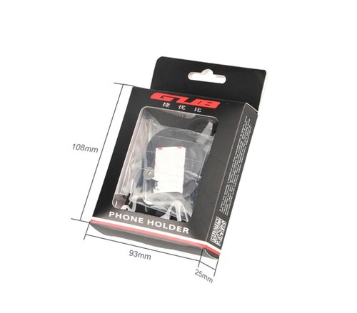 GUB PRO1 Universal Alloy Bike Cell Phone Holder Aluminum Bicycle Handlebar Phone Support for 3.5-6.2inch Bike Bracket Mount (Black)