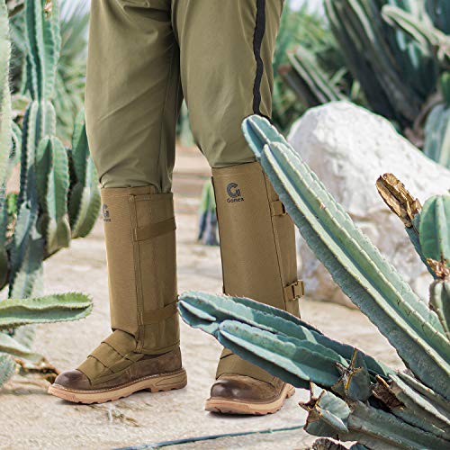 Snake Gaiters for Men & Women - Adjustable, Waterproof, 1000D Oxford