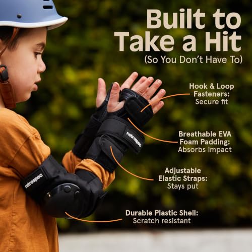 Multi-Sport Protective Pad Set - Knee, Elbow & Wrist Guards - Adult Spring Mint