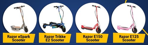 24V Controller for Razor E100 Scooter - Control Module with 7 Connectors (4 Pin Throttle) for Razor E100, E125 (V10+), E150, E175 (V18+) - ZK2400-DP-LD-ROHS, ZK2400-DP-FS-ROHS, Part #W13111612015