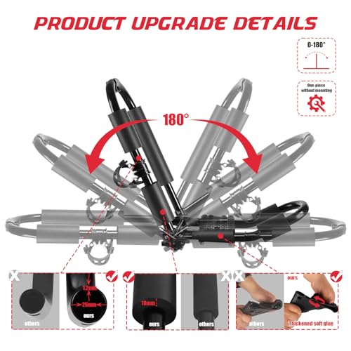 Folding Kayak Roof Rack - 2 Pair J-Bar Carrier for SUV & Truck