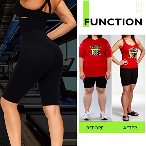 High Waisted Sauna Sweat Shorts for Women - Large/X-Large