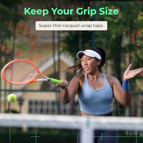 ADV MaxTac Tennis Overgrip, Tacky Moisture-Wicking Grip (Volt, 3-Pack)
