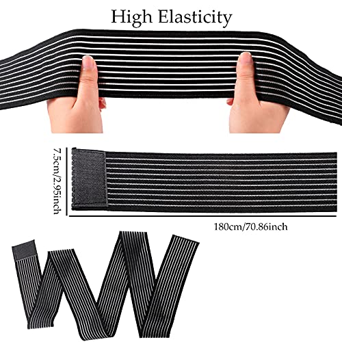 Adjustable Compression Leg Wraps - 71 Inch Calf Bandage (2 Pack)