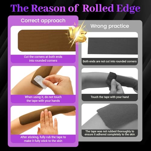 VityElk Kinesiology Tape Beige 80 Precut Strips Waterproof & Hypoallergenic