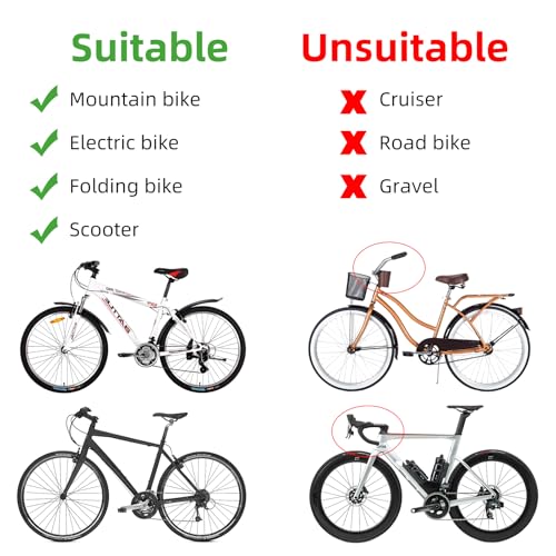 ROCKBROS Left Bike Mirror - 360° Adjustable Bicycle Handlebar Mirror for E-Bike