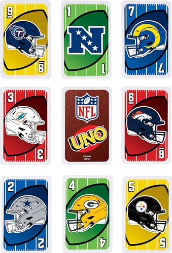 UNO NFL Card Game with Tin - Ages 7+, 2-10 Players