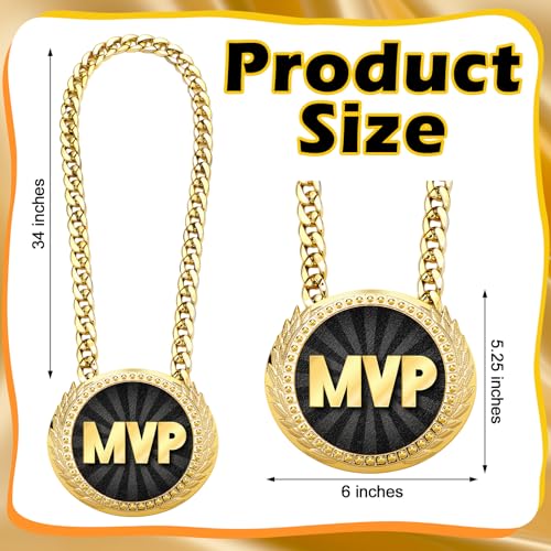 Gold MVP Turnover Chain Medal - 6" Sports Award for All Events