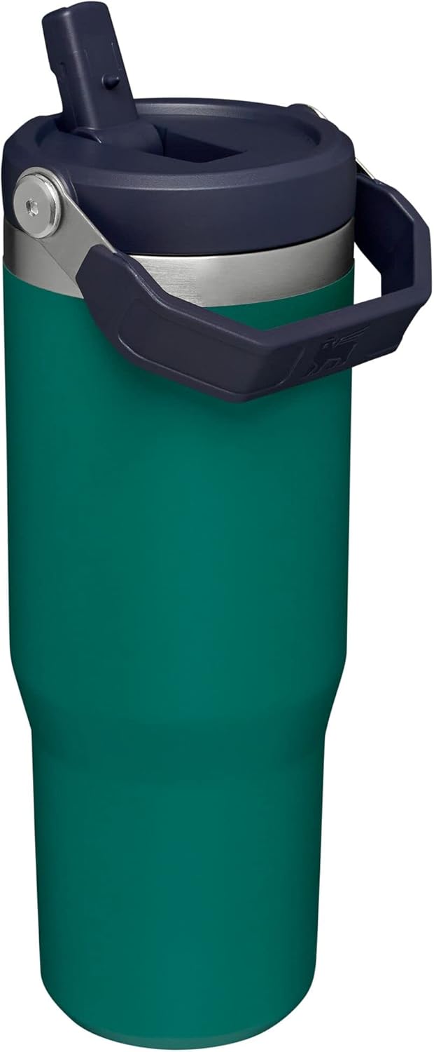 Stanley IceFlow Stainless Steel Tumbler - Vacuum Insulated 30 OZ Water Bottle | Leak-Resistant, Keeps Drinks Cold for 12 Hours, Tidepool