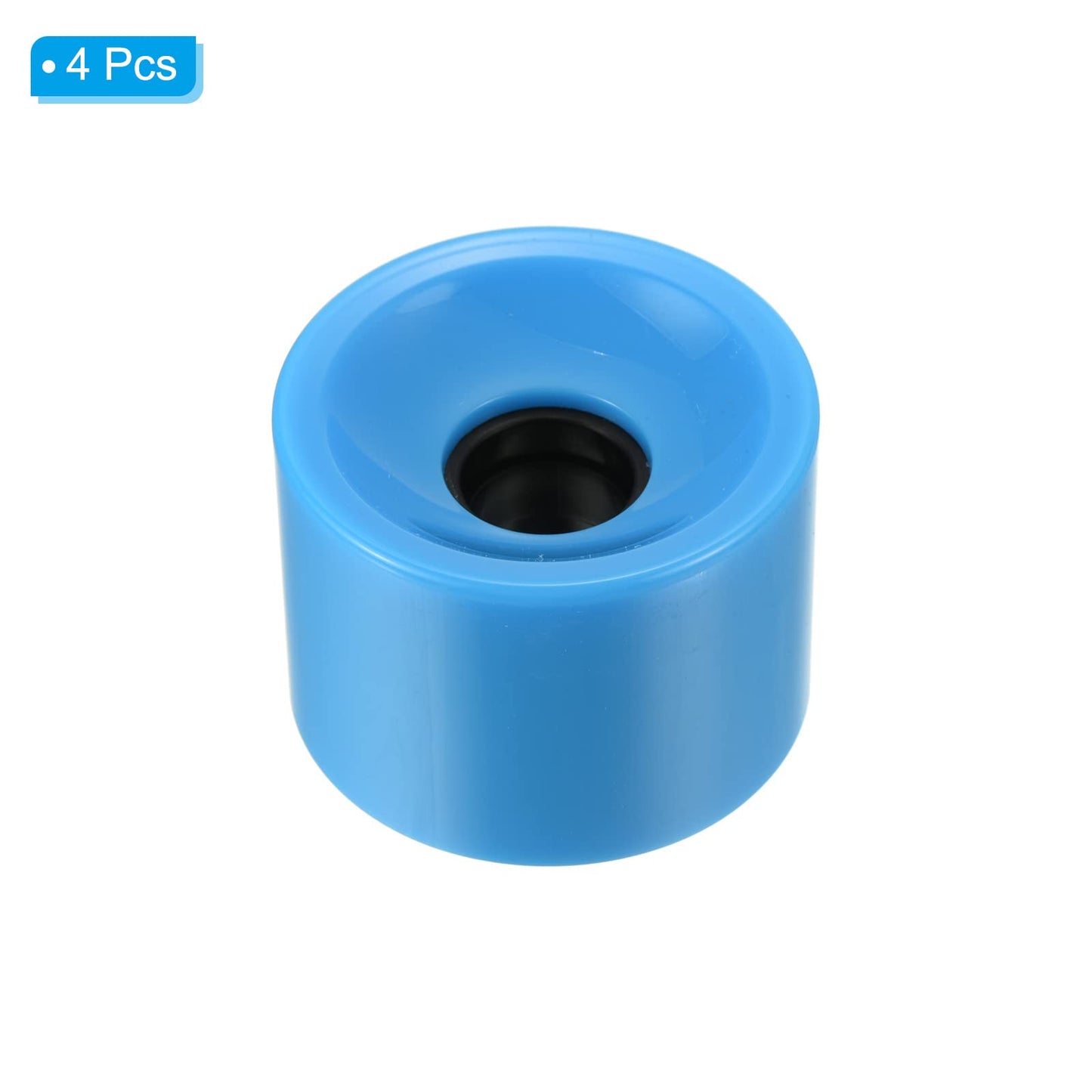 PATIKIL 70mm 78A Longboard Wheel Soft, 4 Pack Cruiser Wheels Street Wheels for Skateboards Skateboard Wheel Replacement PU, Blue