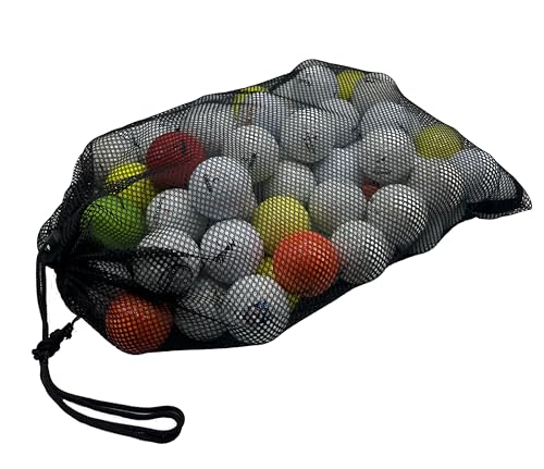 72 Used Golf Balls Assorted Mix in Mesh Bag for Practice & Range