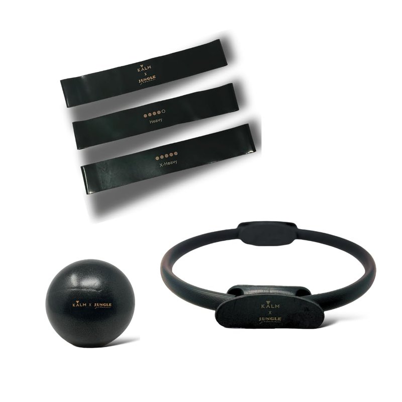 Pilates Equipment - Special Edition Pilates Set for Home Workouts - Includes Pilates Ring, Exercise Ball, and Resistance Bands - Home Pilates Essentials Kit | Strength, Flexibility, Core Stability