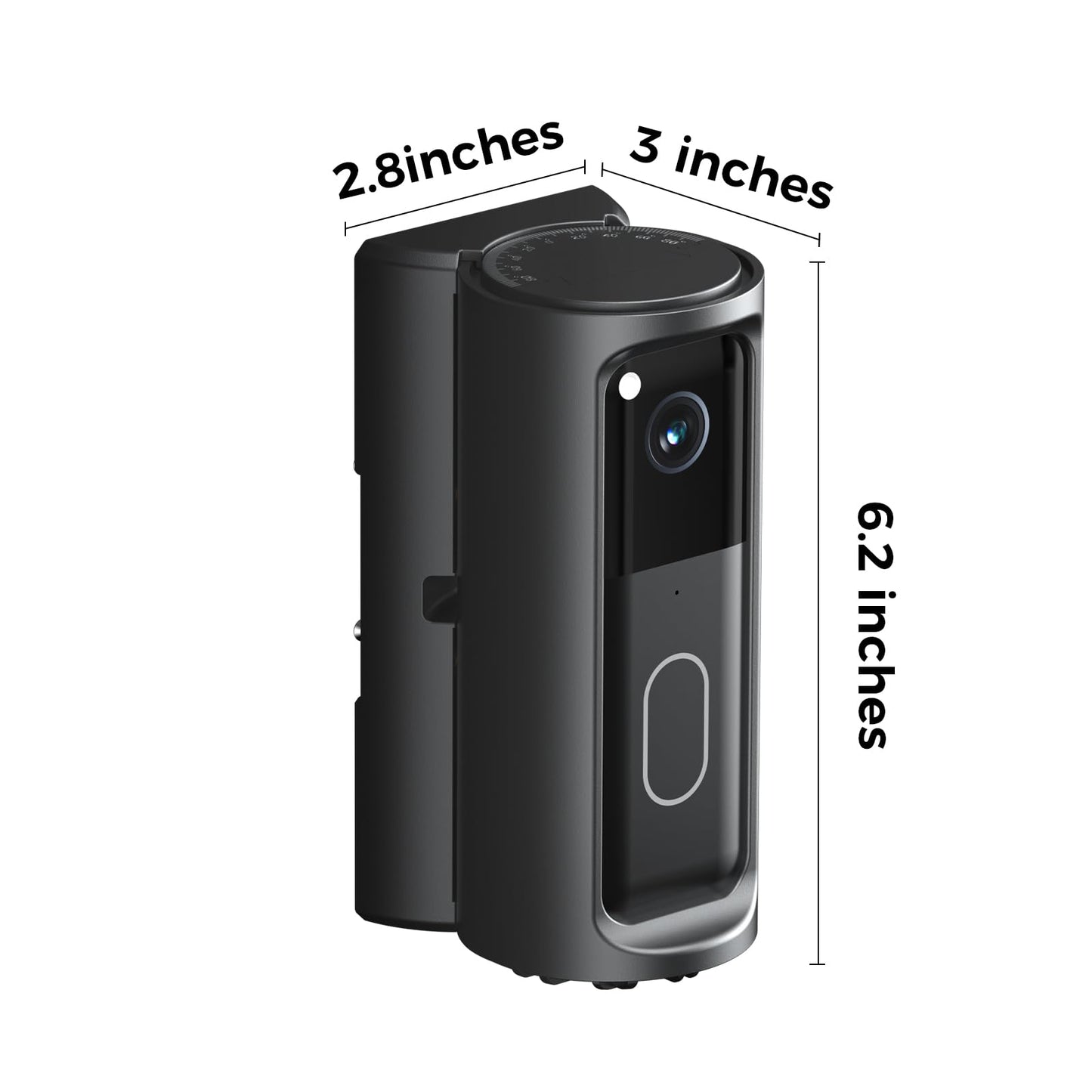 KERZEAT Blink Doorbell Mount Adjustable 360° Degree Angle Compatible with Blink Video Doorbell(2025 Model), No-Drill Camera Bracket Holder for Home, Apartment & Dorm (Adhesive Mount)